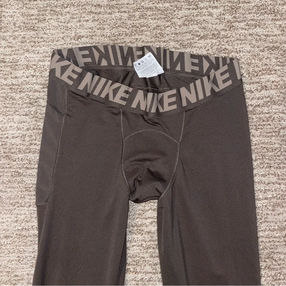 Nike Brown Tights Slim Fit Stretch